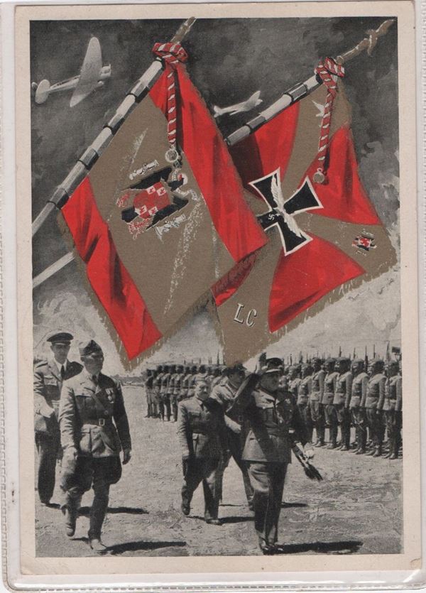 Cartolina originale propaganda terzo reich Wehrmacht - Legion Condor