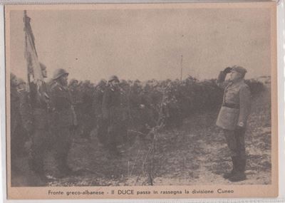 Cartolina Originale Propaganda del P.n.f. Fronte Greco Albanese 1940