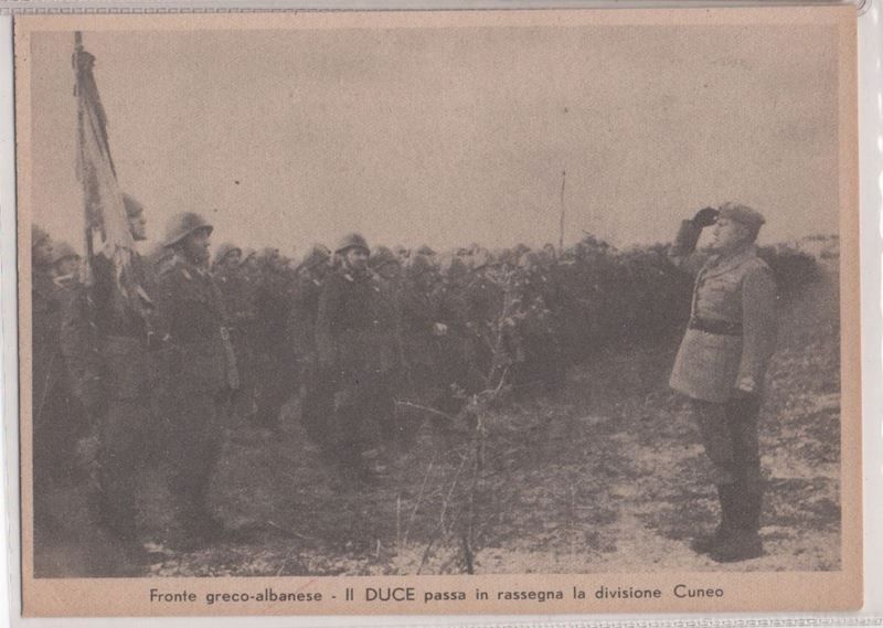 Cartolina Originale Propaganda del P.n.f. Fronte Greco Albanese 1940