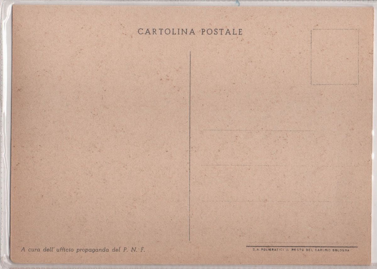Cartolina Originale Propaganda del P.n.f. Fronte Greco Albanese 1940