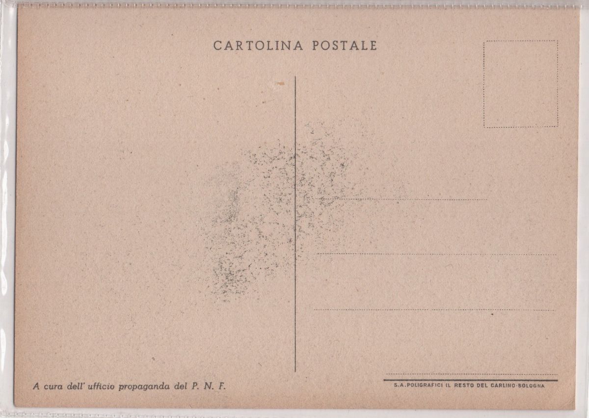 Cartolina Originale Propaganda del P.n.f. Fronte Greco Albanese 1940