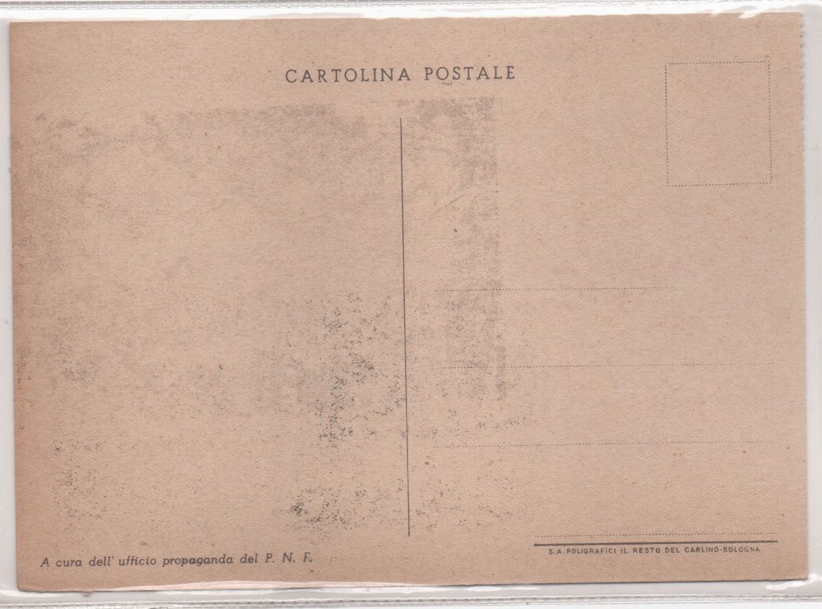 Cartolina Originale Propaganda del P.n.f. Fronte Greco Albanese 1940