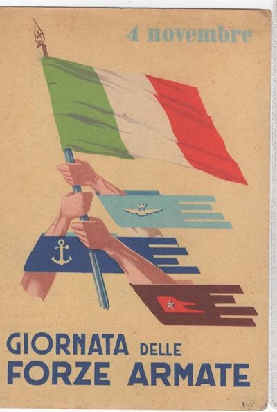 Cartolina Originale Giornata delle Forze Armate 4 Novembre 1953