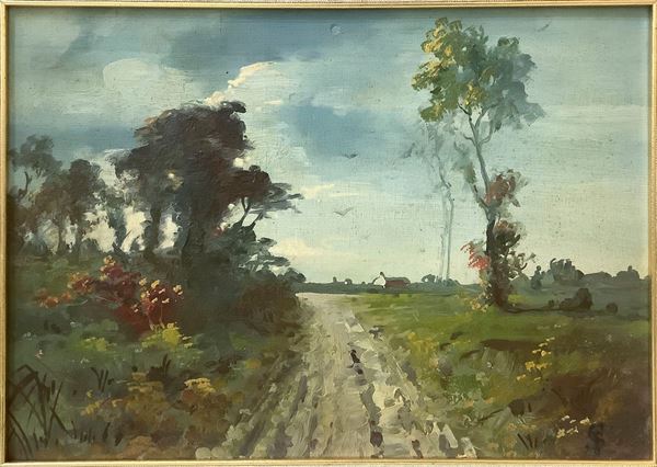 Telemaco Signorini - Paesaggio Toscano