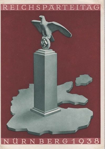 Cartolina Originale Propaganda Tedesca Reichsparteitag Nurnberg 5-12 Settembre 1938