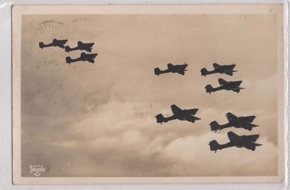 Cartolina originale fotografica serie -Unsere Luftwaffe- "La nostra aeronautica"
