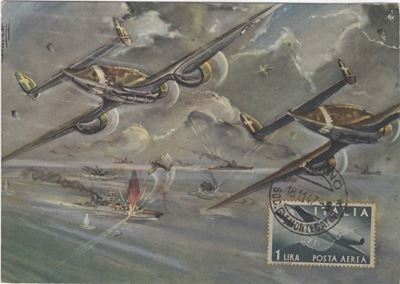 Cartolina Originale Rara Aviazione "è L'ala Fascita"1938