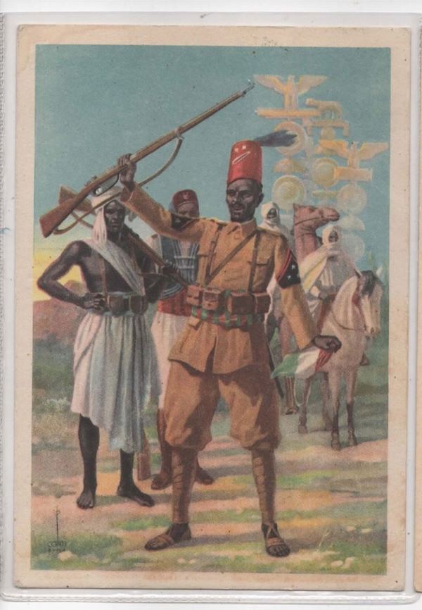Cartolina originale propaganda tedesca del governo generale