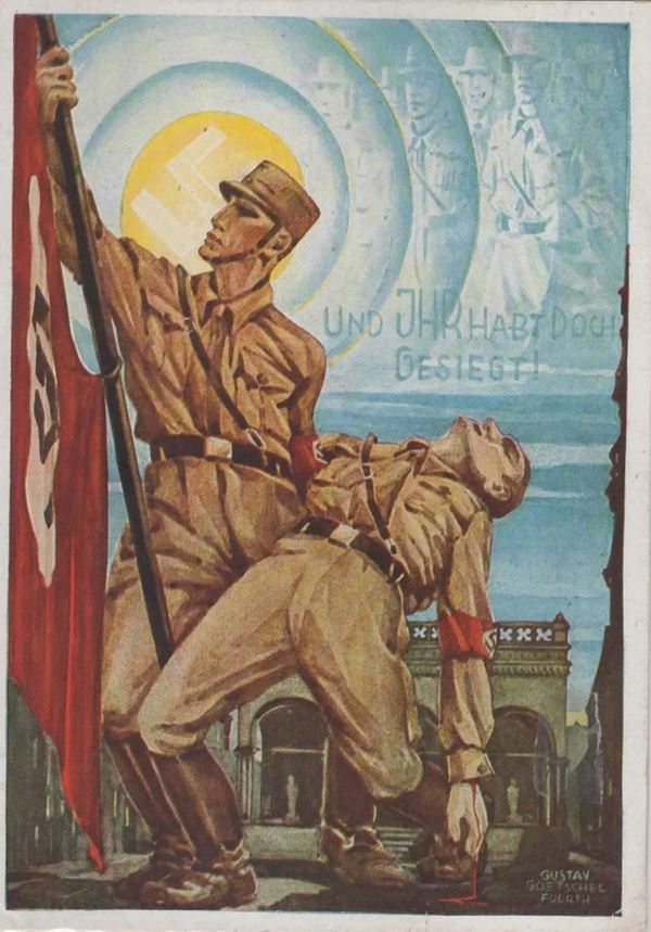 Cartolina originale commemorativa "Comuque hai vinto"