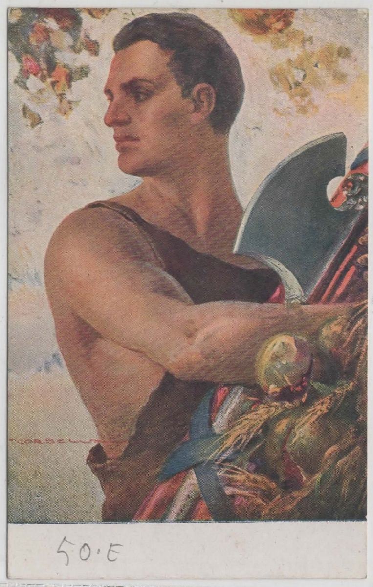 Cartolina originale Istituto Nazionale delle Assicurazioni