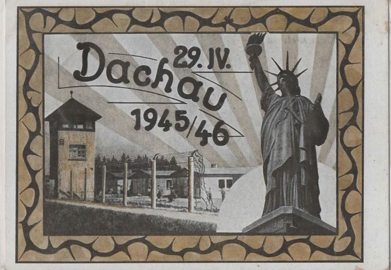 Cartolina Originale Commemorativa del Giorno della Liberazione del Campo di Concentramento di Dac...