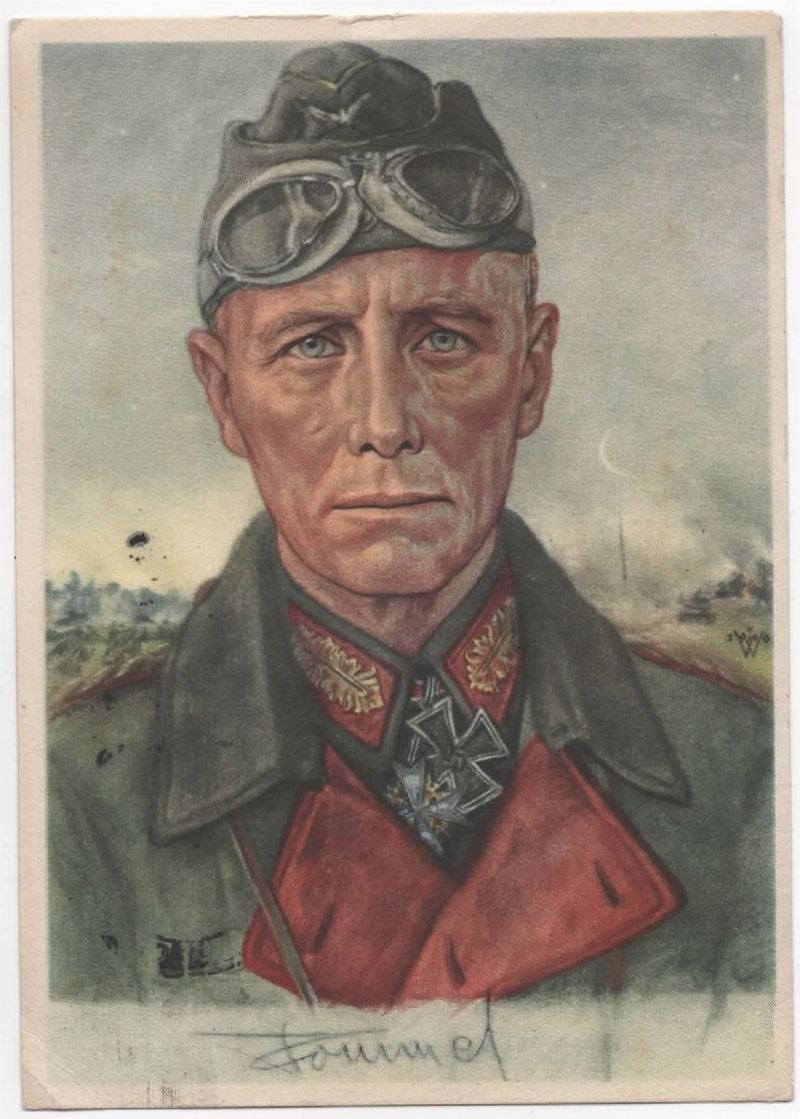 Cartolina Originale Wolfgang Willrich - Feld Maresciallo Erwin Rommel-