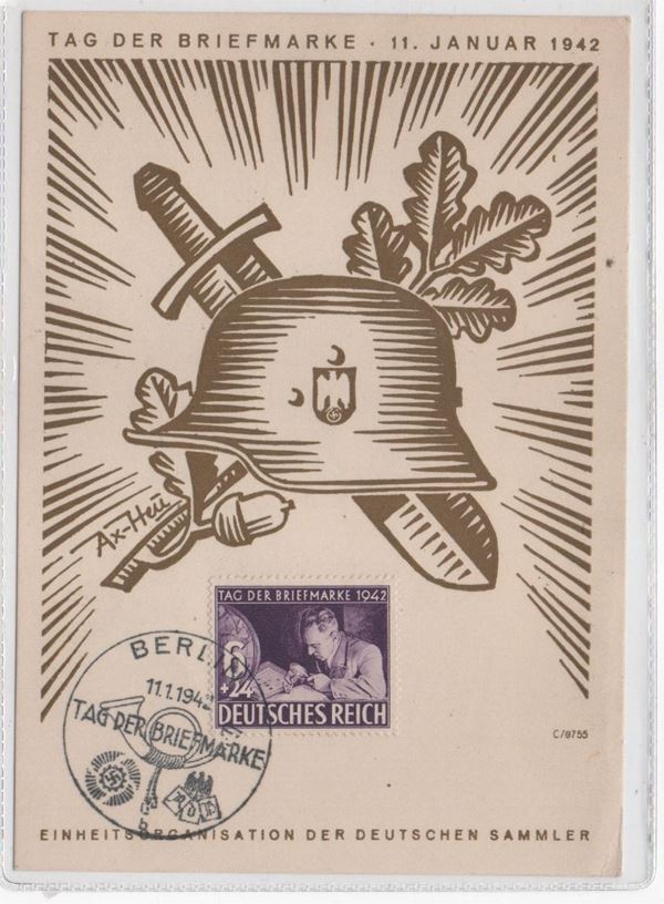 Original postcard Day of the stamp 11.01.1942