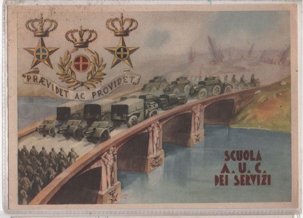 Original postcard from A.V.C. of the services "Praevident ec providet" 1942