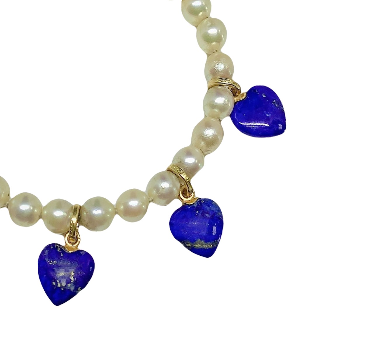 Bracciale con pendenti a forma di cuore