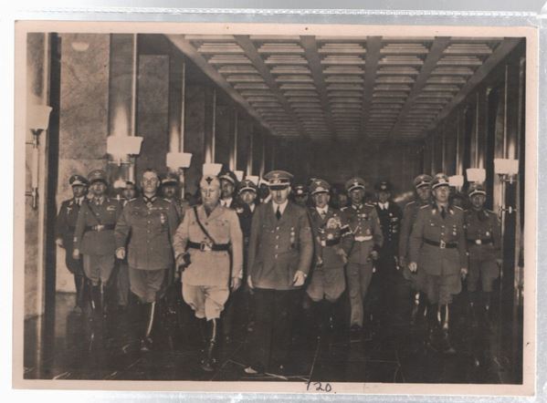 Original postcard "The historic meeting of the Fuhrer - Bau on 18.06.1940 in Munich