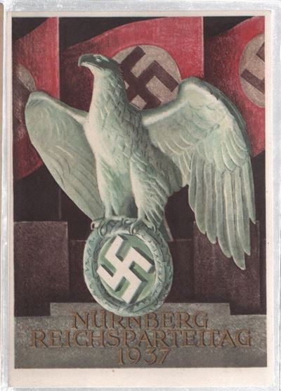 Cartolina Originale Conferenza del Partito del Reich -normimberga 1937