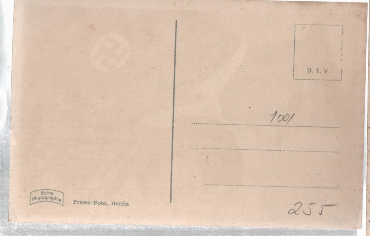 Cartolina Originale Fotografica Adolf Hitler e Benito Mussolini 1935