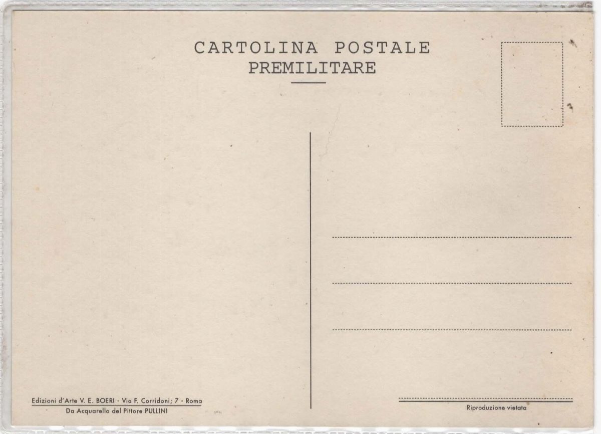 Cartolina Originale Premilitare