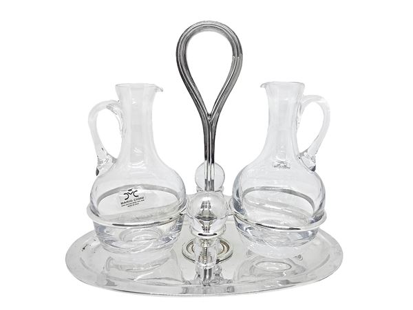 Rossi &amp; Arcandi - 800 SILVER OIL AND VINEGAR CONTAINER