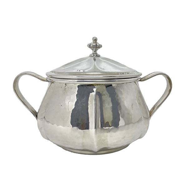 ZUCCHERIERA IN ARGENTO 800 COLLEZIONE BAROCCA MILANO 