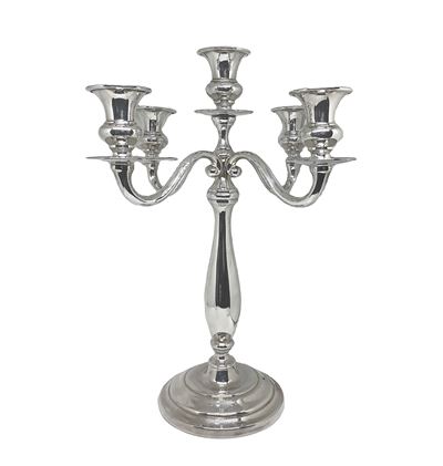 Candeliere in Argento 925 a 5 Fiamme