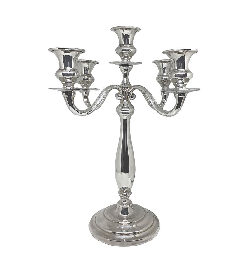 Zaramella - Candeliere in Argento 925 a 5 Fiamme