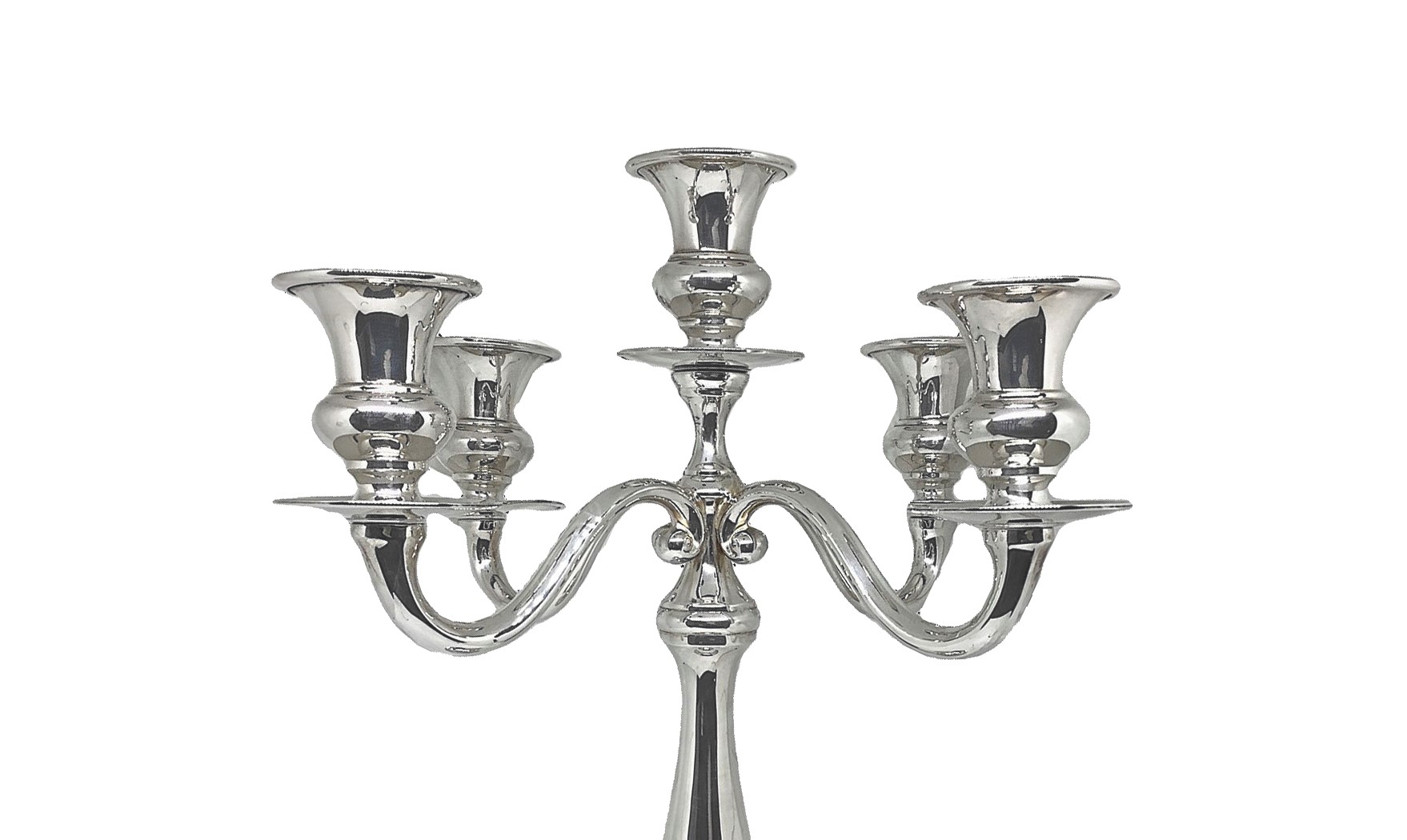 Zaramella - Candeliere in Argento 925 a 5 Fiamme