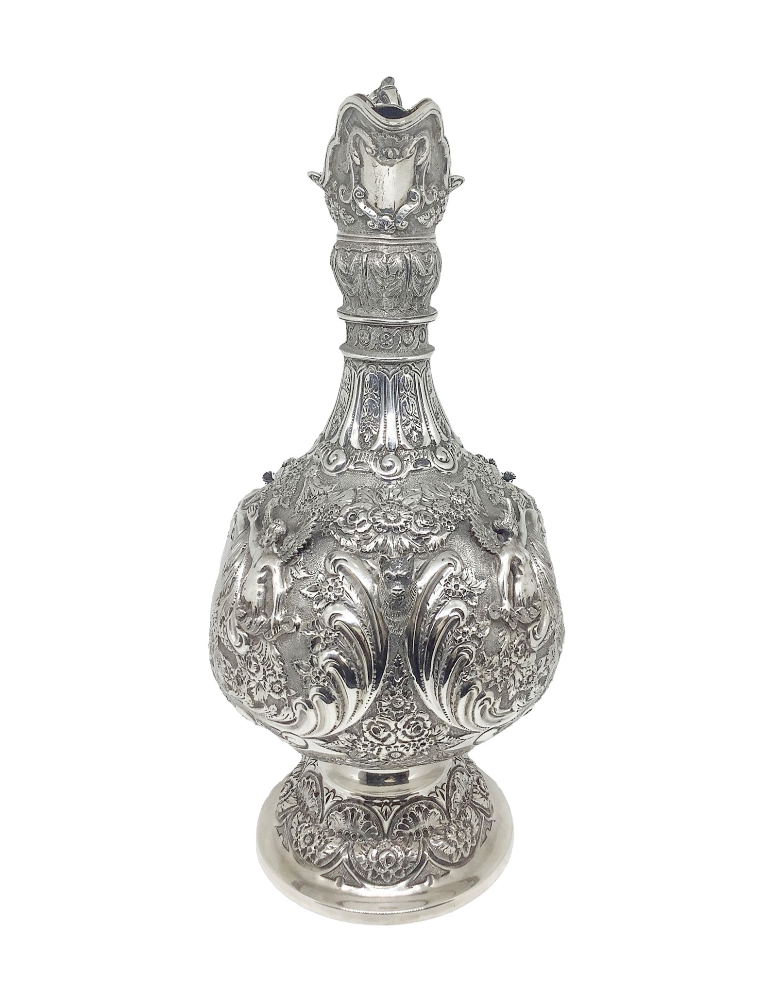 Elegante ed Importante Caraffa di Vino in Argento 925 Collezione "armada" Londra