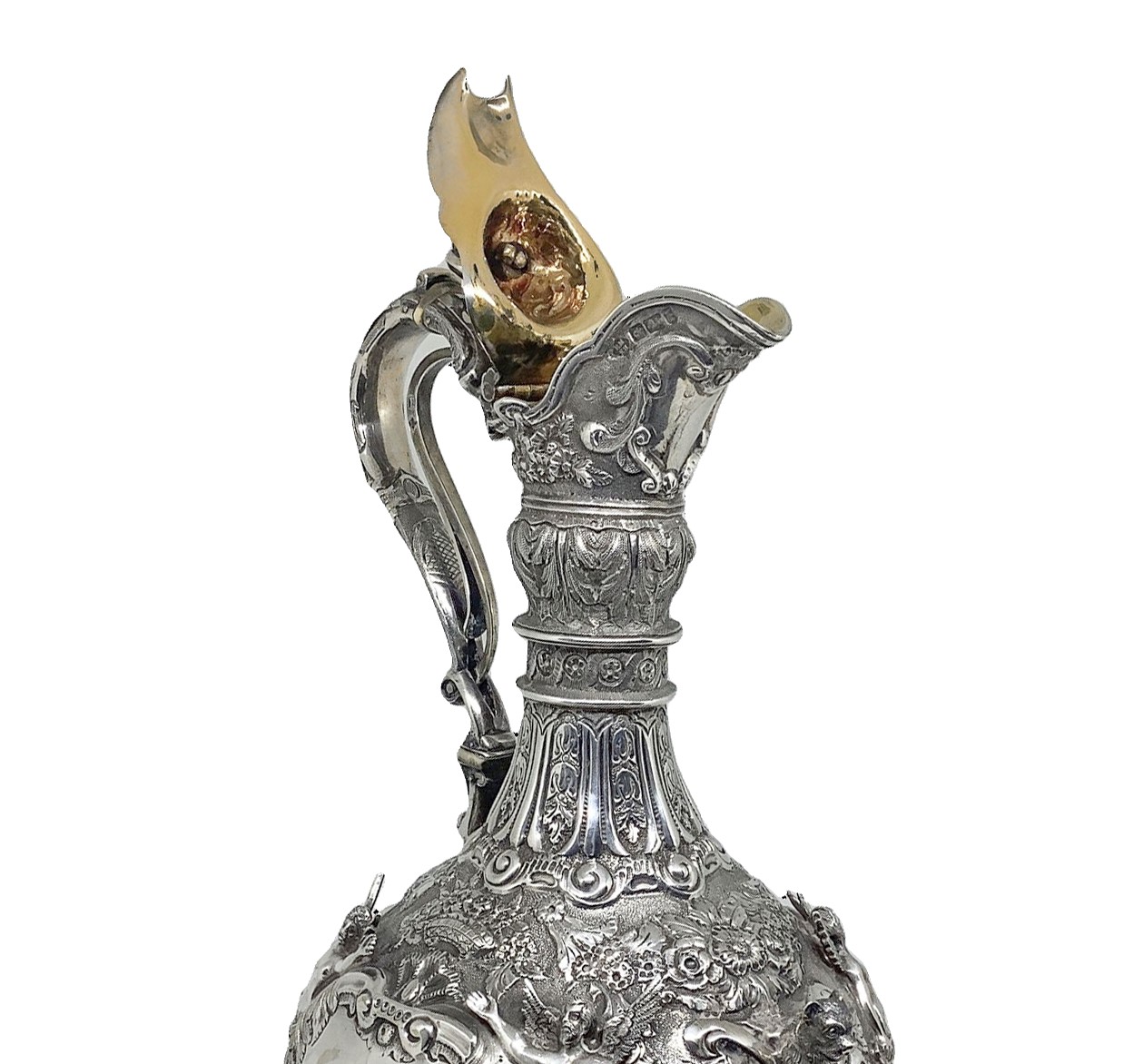 Elegante ed Importante Caraffa di Vino in Argento 925 Collezione "armada" Londra