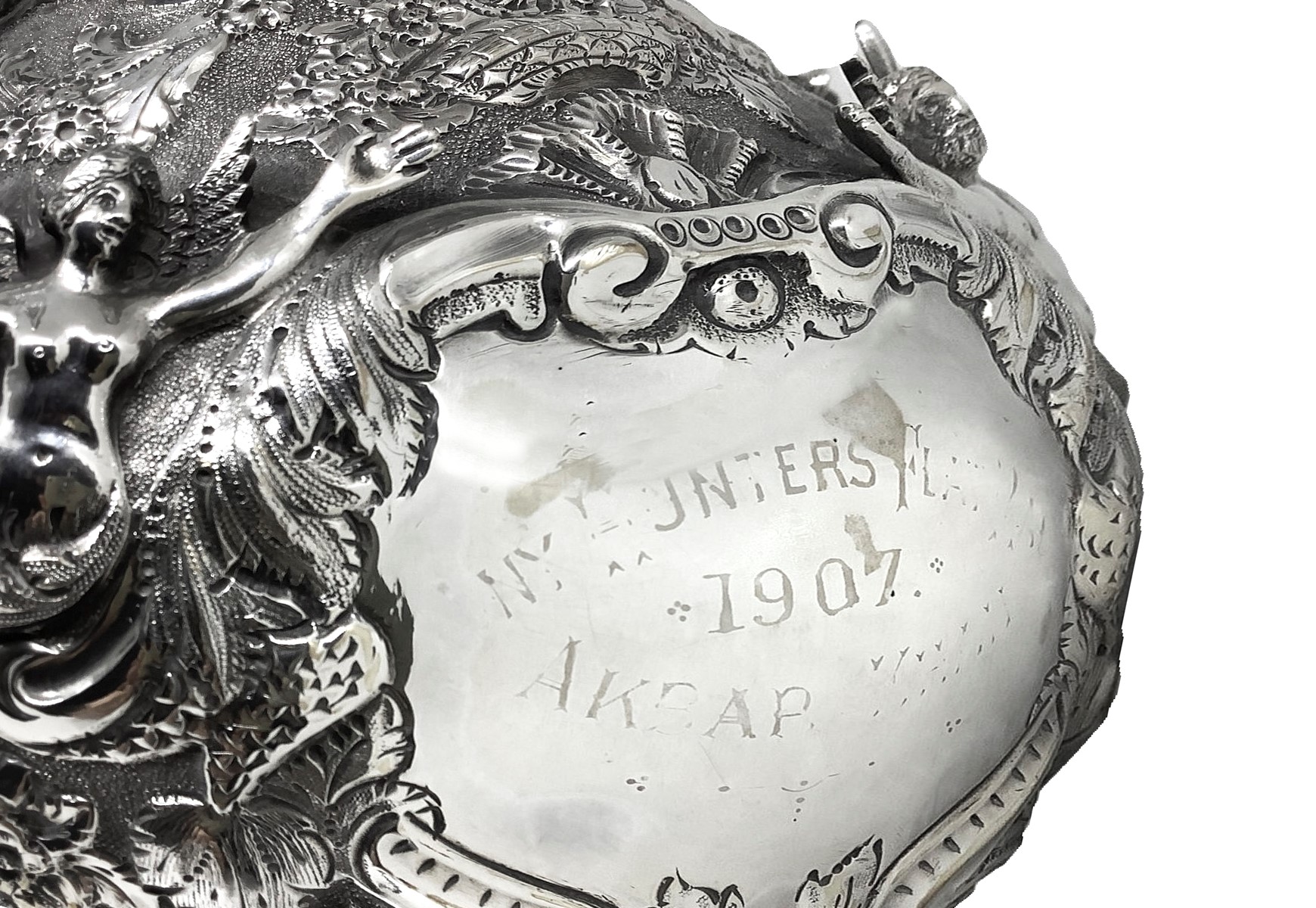 Elegante ed Importante Caraffa di Vino in Argento 925 Collezione "armada" Londra