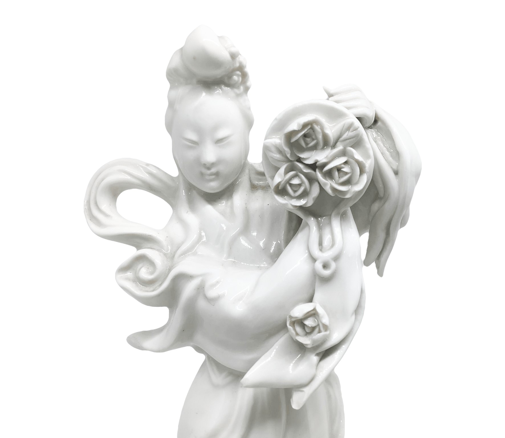 Guanin in porcellana bianca