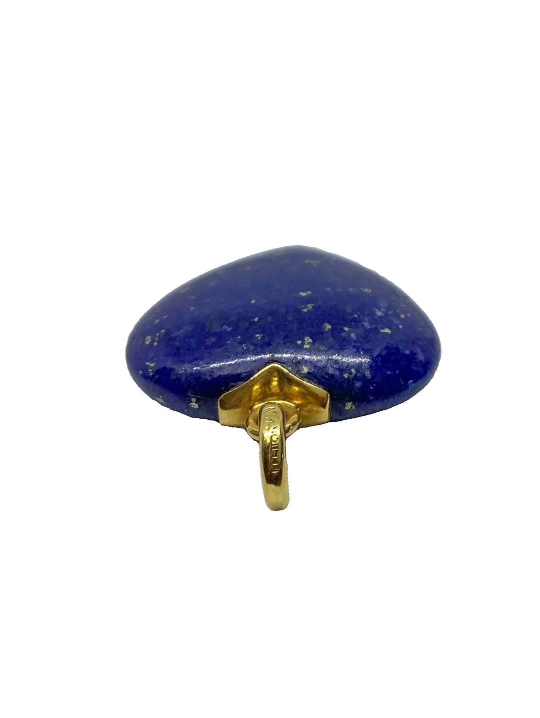 Cuore in Lapis con Gancio in Oro
