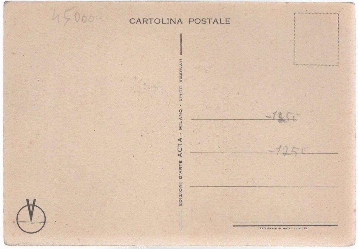 Cartolina Originale Propaganda Anti-bolscevica "il Popolo D'italia" 01.12.1987