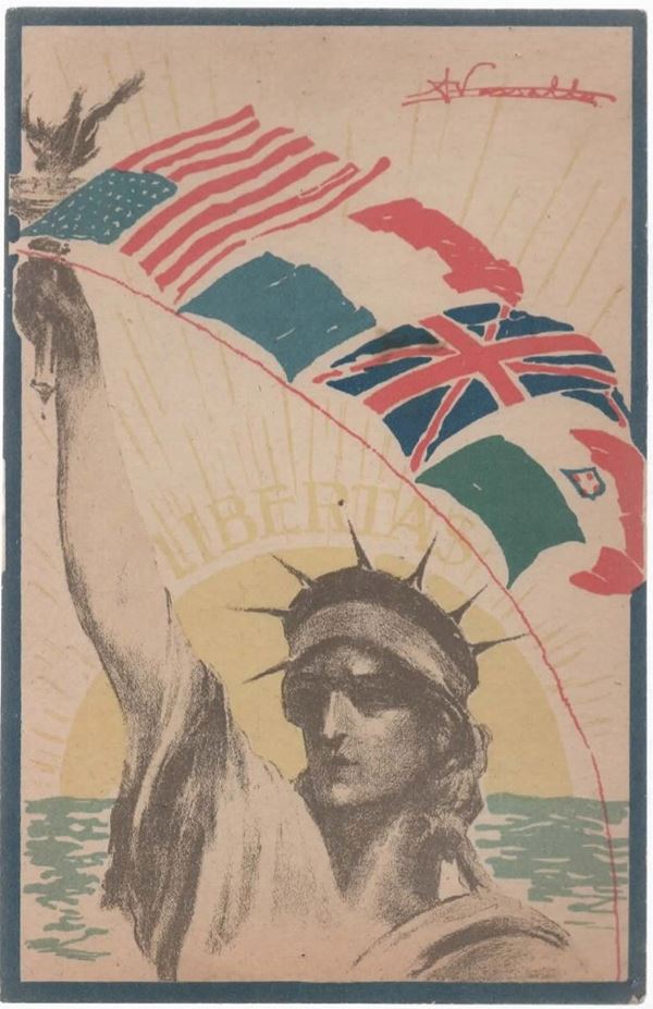 Original World War I postcard
