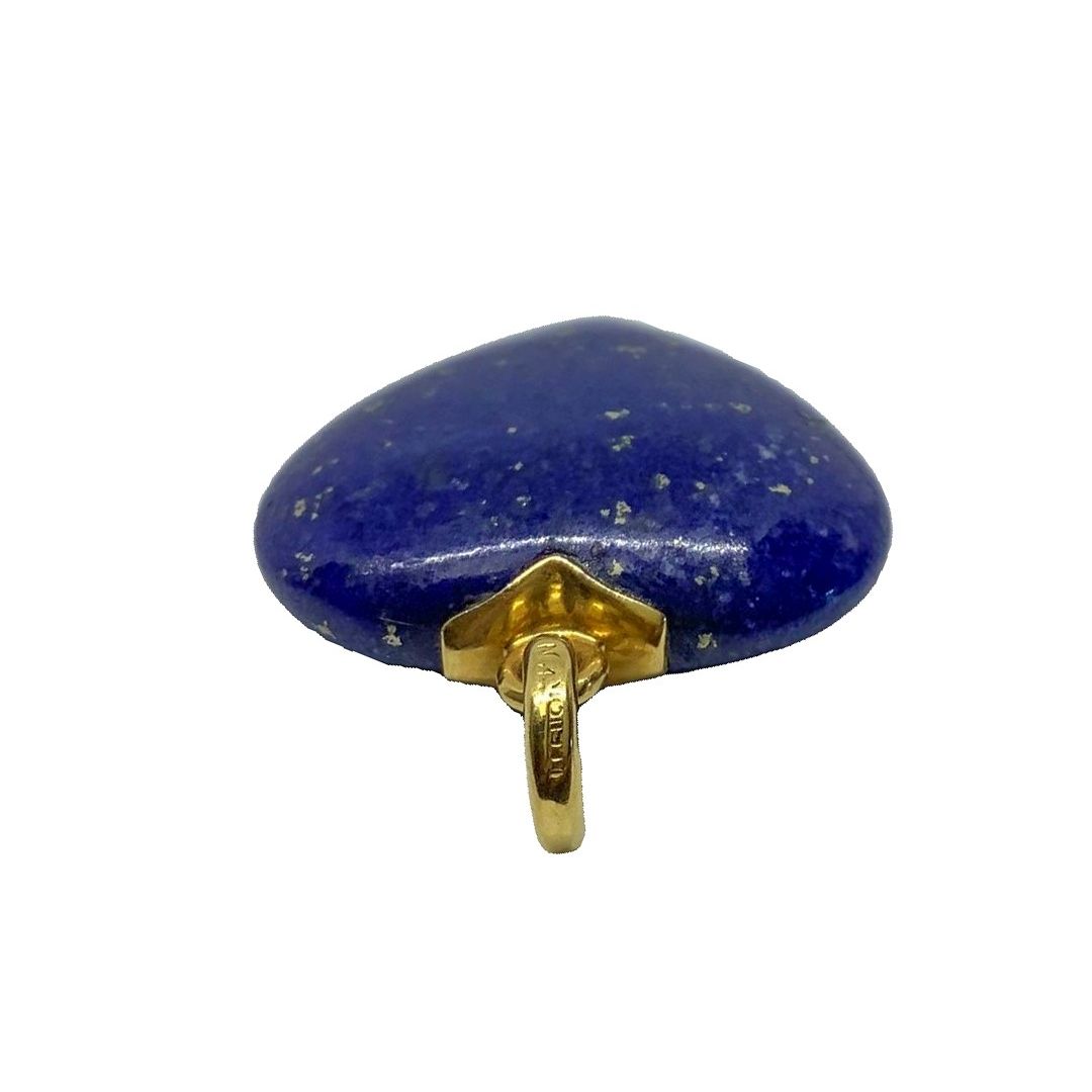 Cuore in Lapis con Gancio in Oro