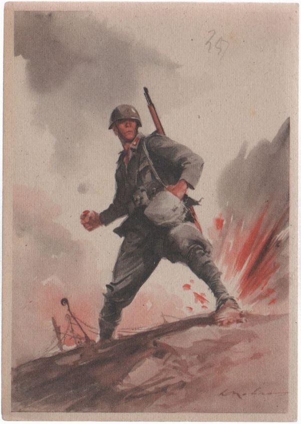 Cartolina originale di propaganda
