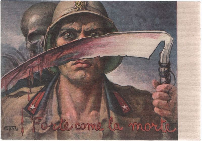 Cartolina originale coloniale 60° reggimento "Calabria"