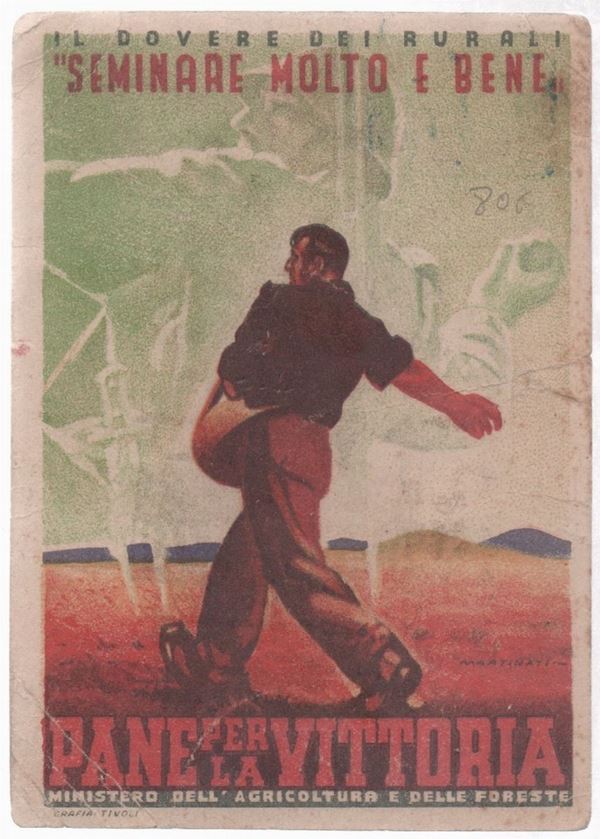 Original World War II postcard "Bread for Victory"
