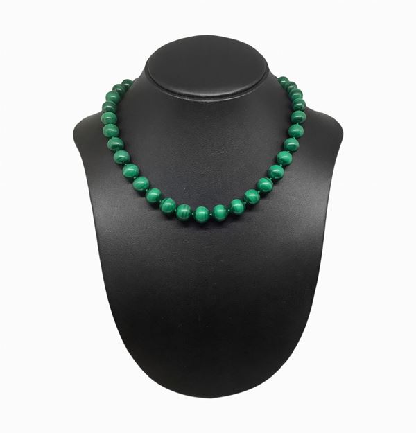 Collana in malachite