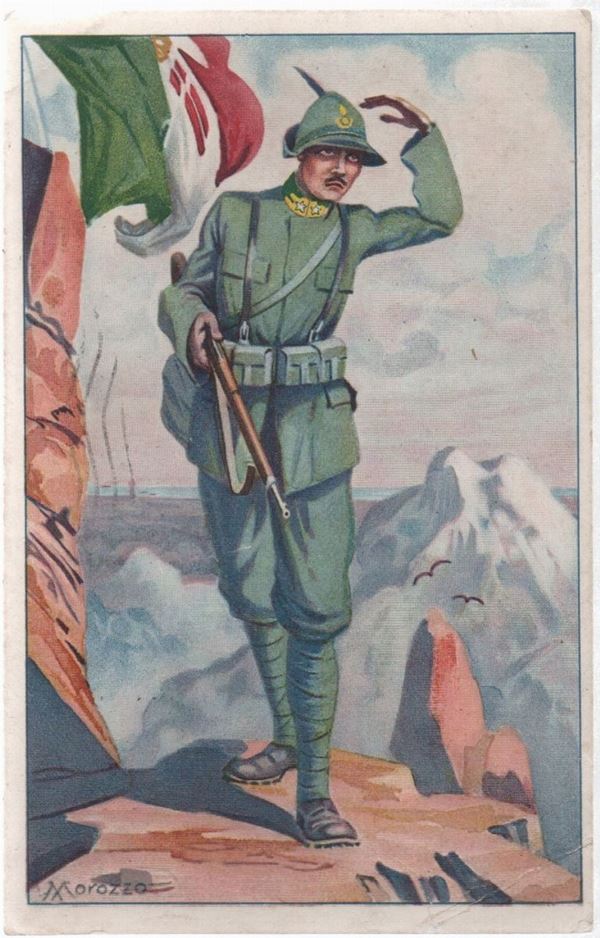 Cartolina rara guardia di finanza 1930