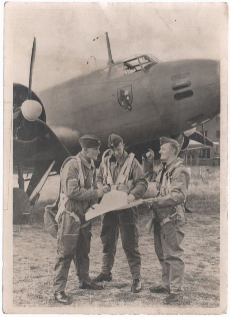 Cartolina Fotografica Militaria Wehrmacht il Nostro Orientamento Secondo la Mappa Prima della Par...