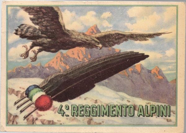 Postcard IV Alpine regiment