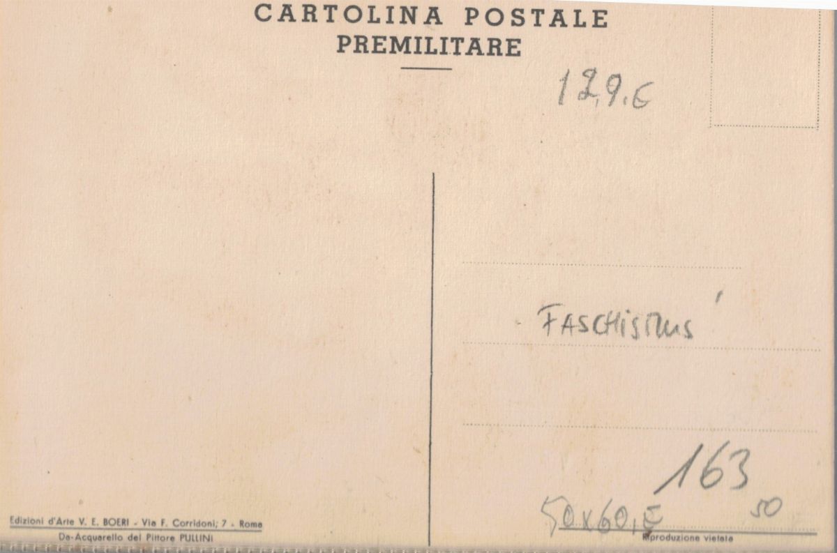 Cartolina premilitare Futurismo