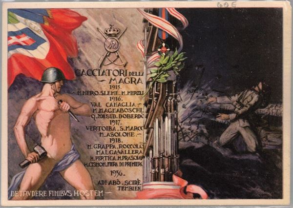 Cartolina originale 42 reggimento fanteria "Modena" Africa Orientale