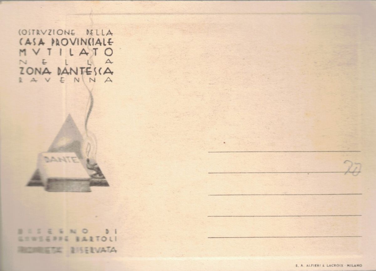 Cartolina Originale Eventi dal Martirio a Questa Pace- Dante