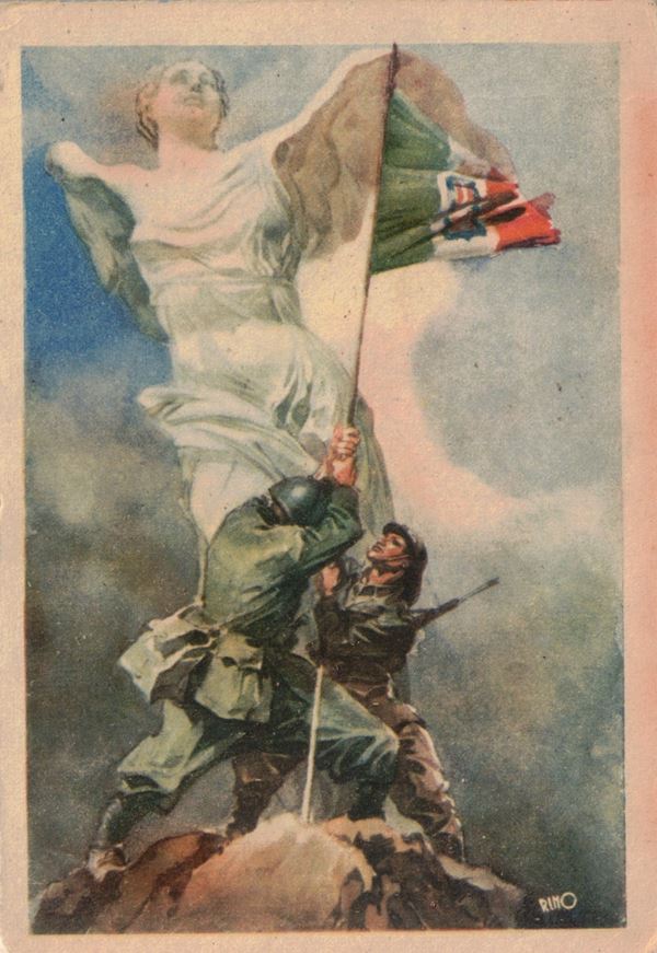 Rara cartolina originale "Franchigia Militare"