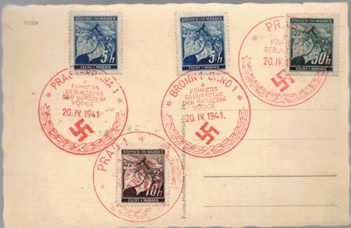 Cartolina Fotografica Originale Mussolini e Hitler