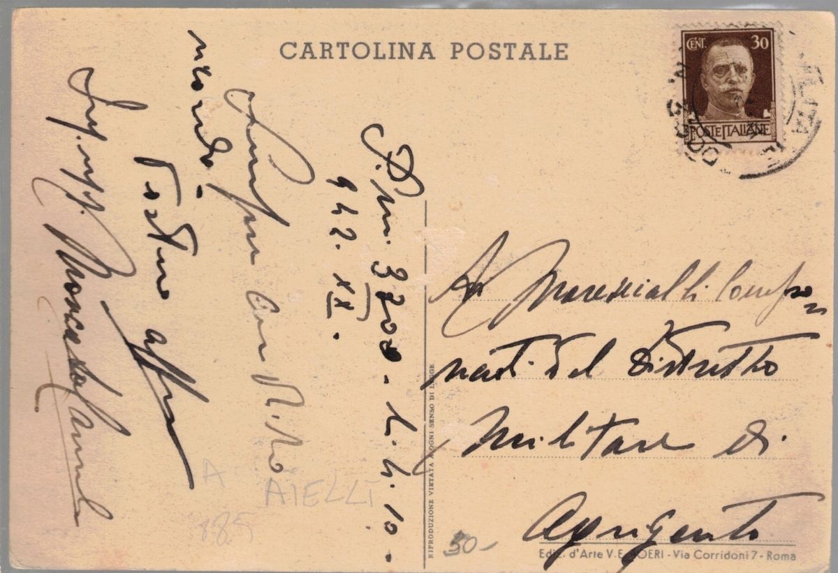 Cartolina originale militare corpo paracadutisti