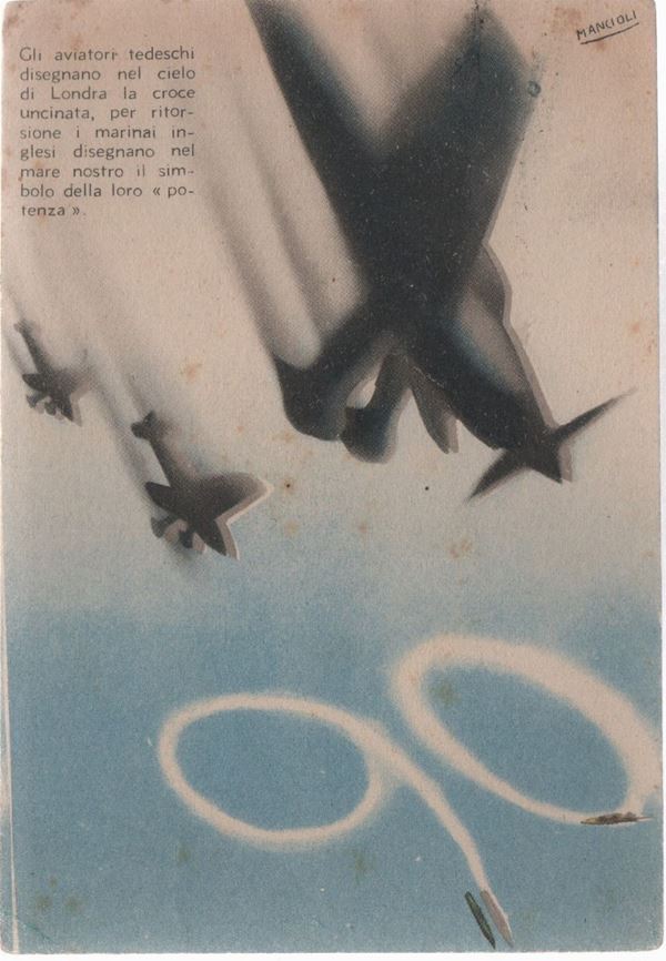 PNF fascist propaganda postcard